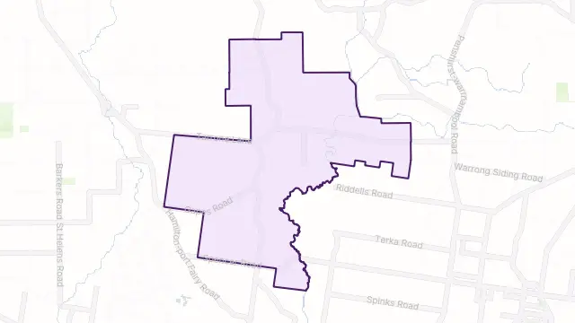 Tarrone Area Boundary Map