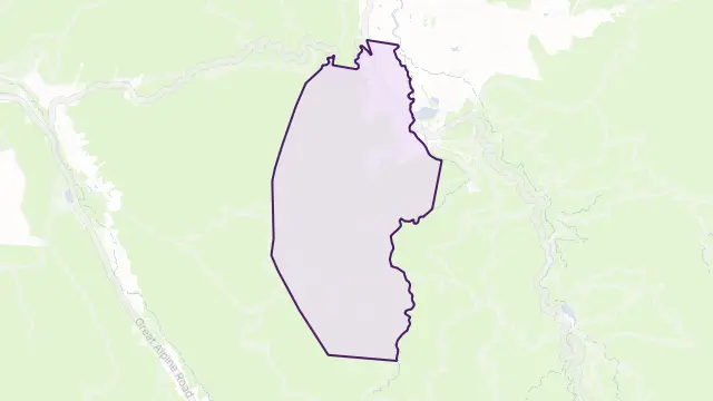 Tawonga South Area Boundary Map