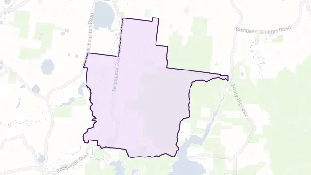 Telangatuk East Area Boundary Map