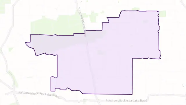 Tempy Area Boundary Map
