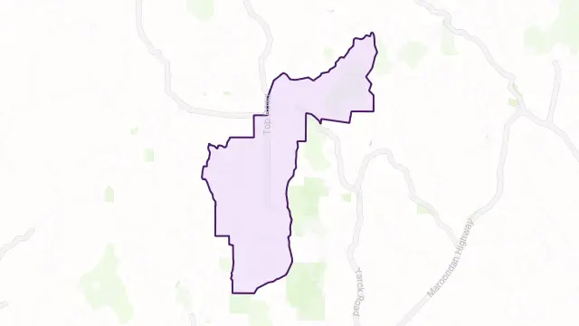Terip Terip Area Boundary Map