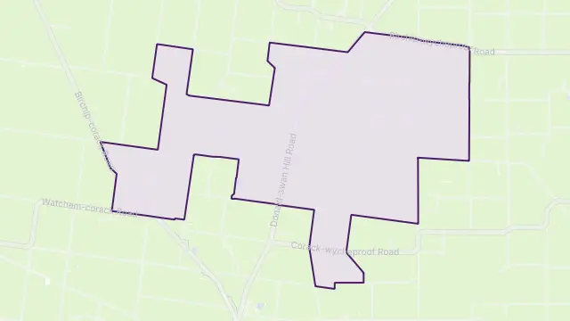 Thalia Area Boundary Map