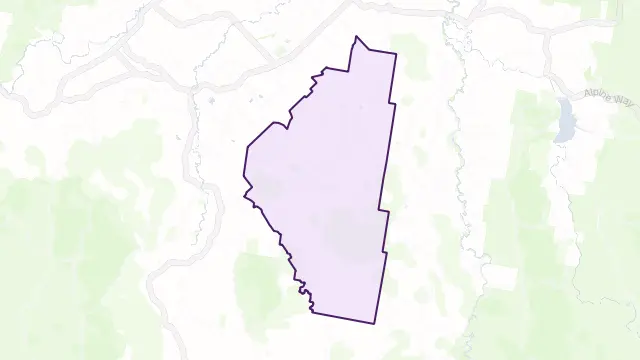 Thowgla Valley Area Boundary Map