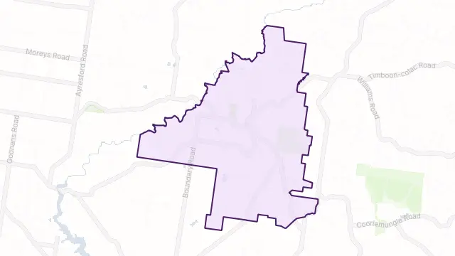 Timboon Area Boundary Map