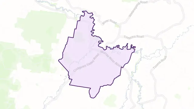 Tintaldra Area Boundary Map