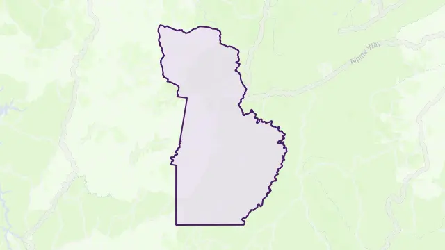 Tom Groggin Area Boundary Map