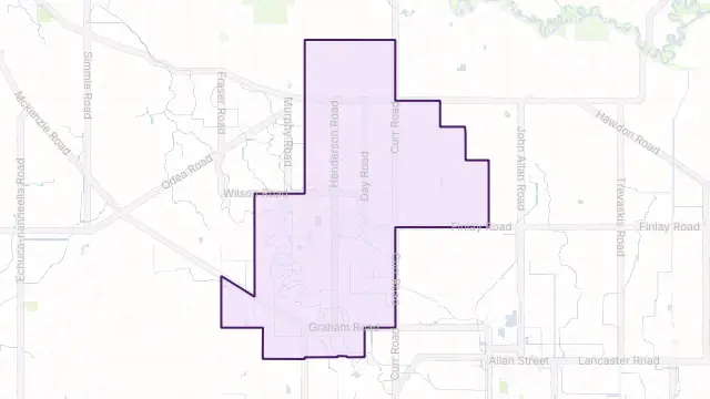 Tongala Area Boundary Map