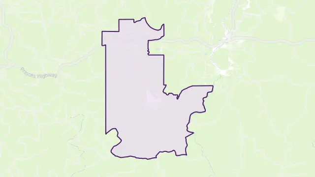Tonghi Creek Area Boundary Map