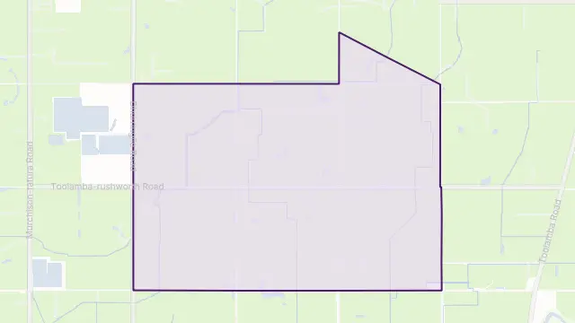Toolamba West Area Boundary Map