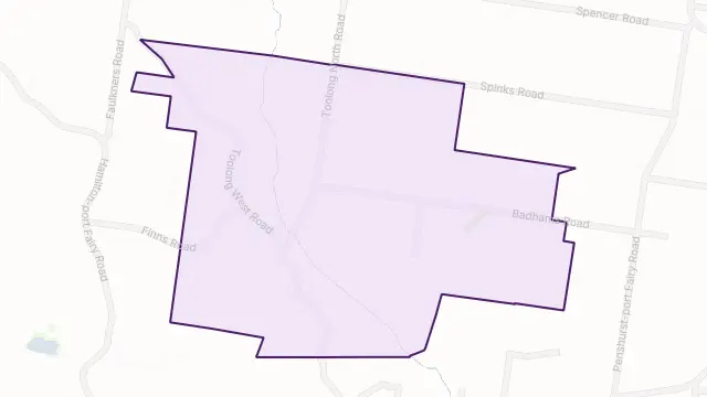 Toolong Area Boundary Map