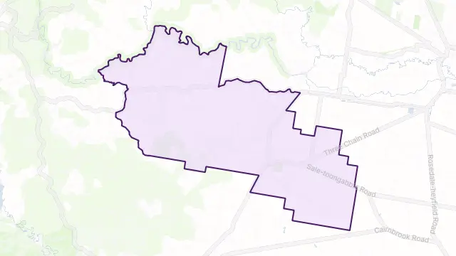 Toongabbie Area Boundary Map