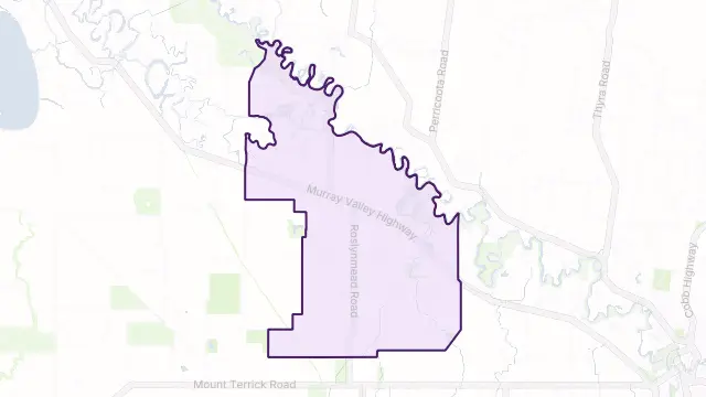 Torrumbarry Area Boundary Map