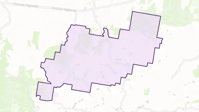 Trafalgar South Area Boundary Map
