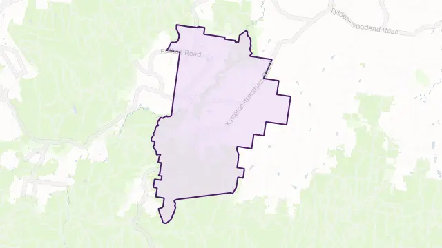 Trentham Area Boundary Map