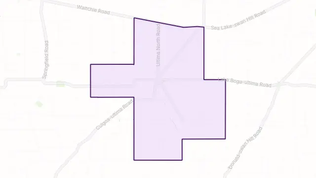 Ultima Area Boundary Map