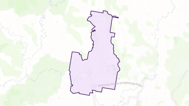 Valencia Creek Area Boundary Map
