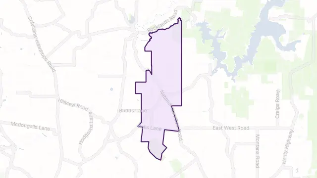 Vasey Area Boundary Map
