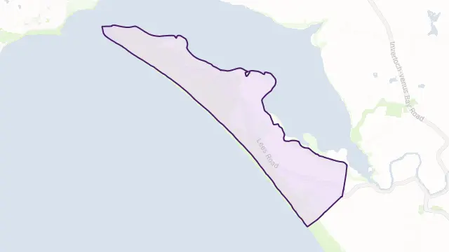 Venus Bay Area Boundary Map