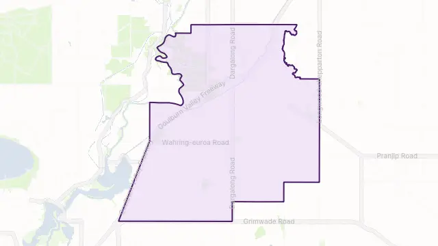 Wahring Area Boundary Map