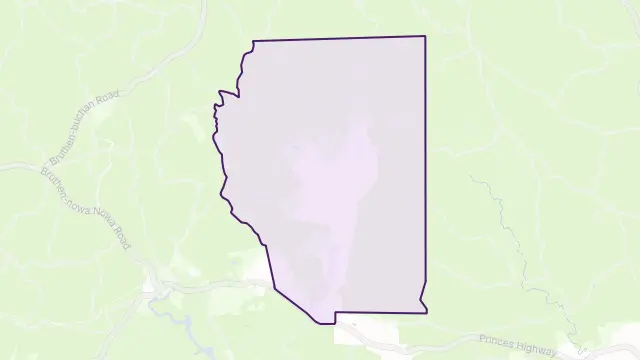 Wairewa Area Boundary Map
