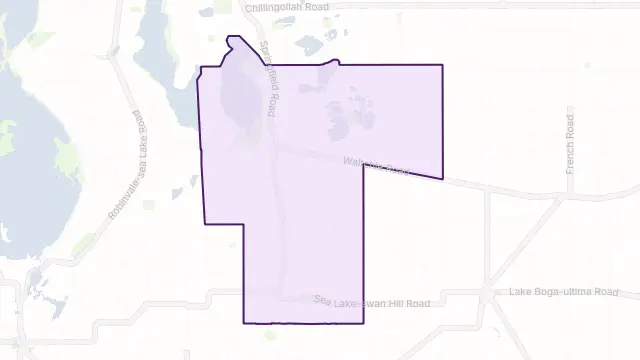 Waitchie Area Boundary Map