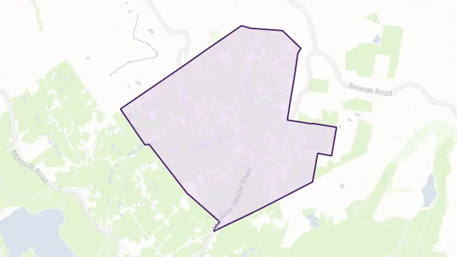 Wandin East Area Boundary Map