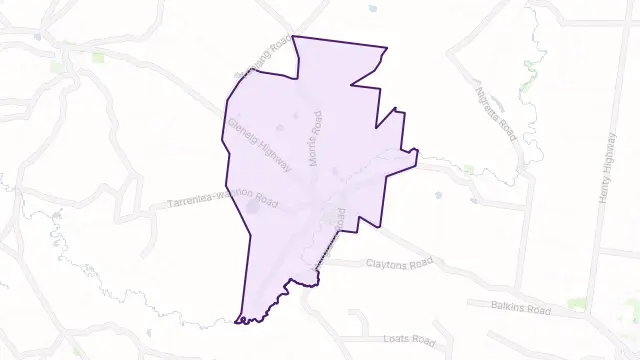 Wannon Area Boundary Map