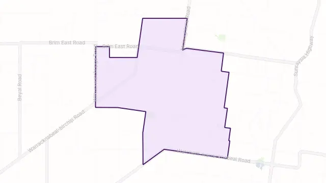 Warmur Area Boundary Map