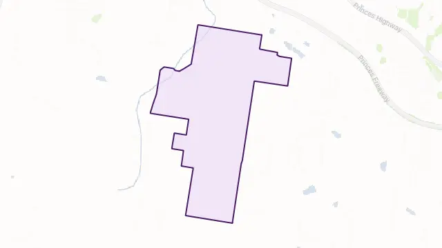 Warragul West Area Boundary Map