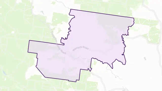 Warrock Area Boundary Map