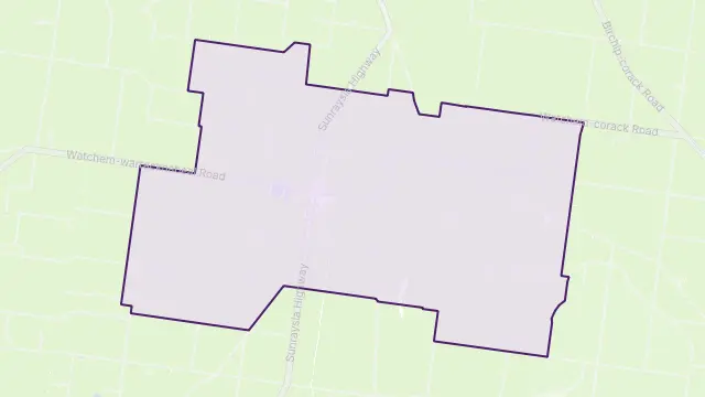 Watchem Area Boundary Map
