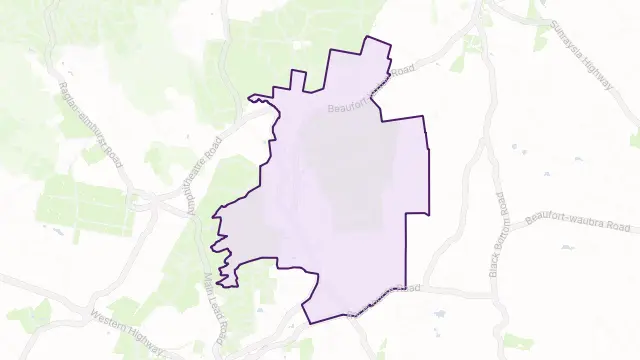 Waterloo Area Boundary Map
