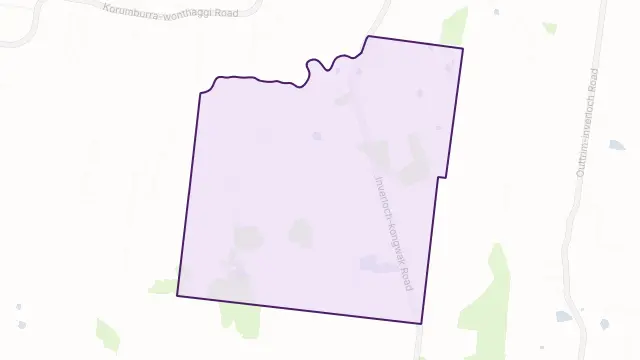 Wattle Bank Area Boundary Map