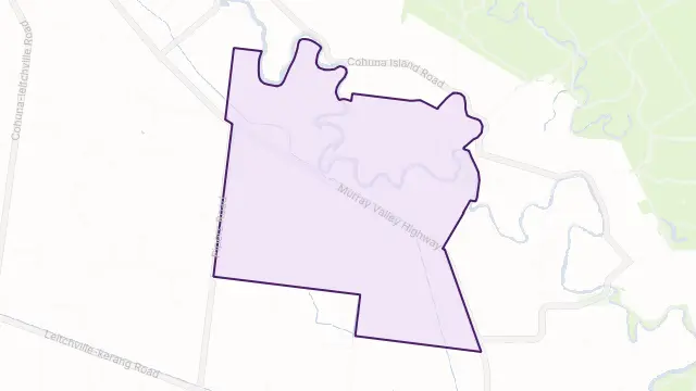 Wee Wee Rup Area Boundary Map