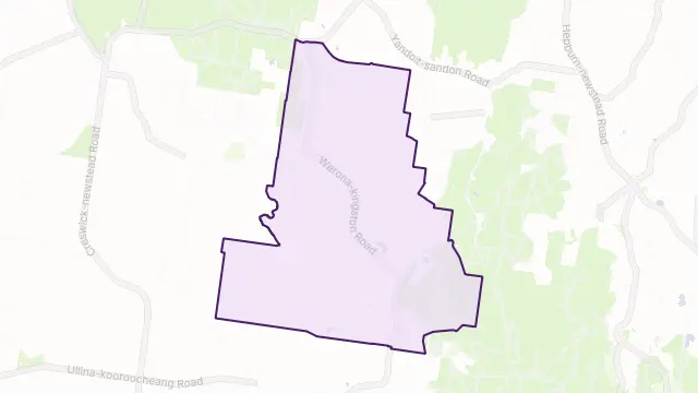 Werona Area Boundary Map
