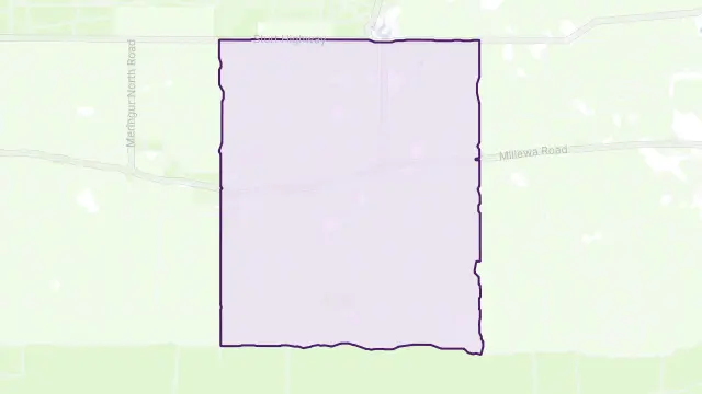 Werrimull Area Boundary Map