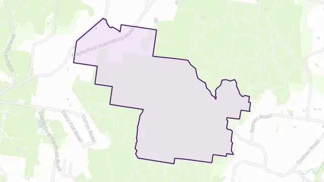 Wheatsheaf Area Boundary Map