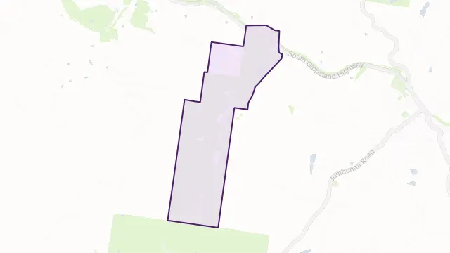 Whitelaw Area Boundary Map