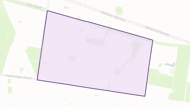 Whittington Area Boundary Map