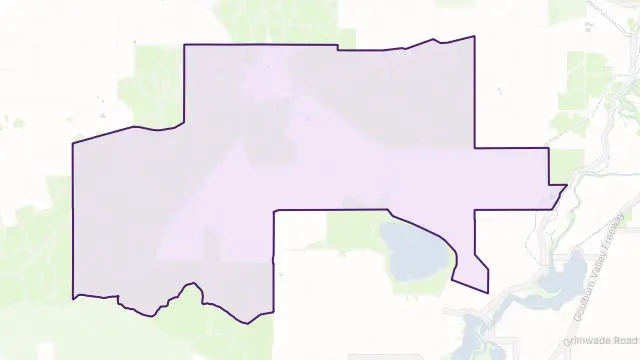 Whroo Area Boundary Map