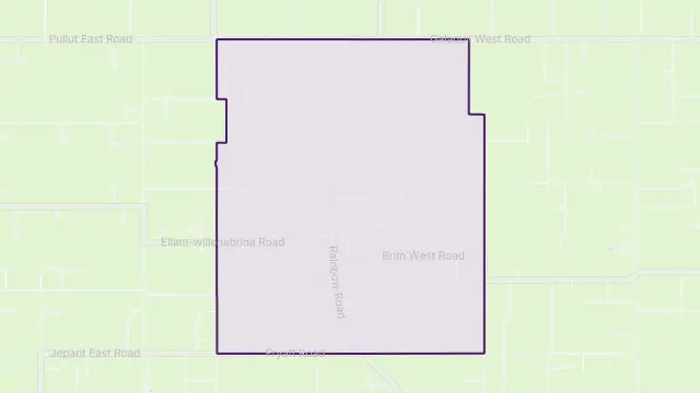 Willenabrina Area Boundary Map