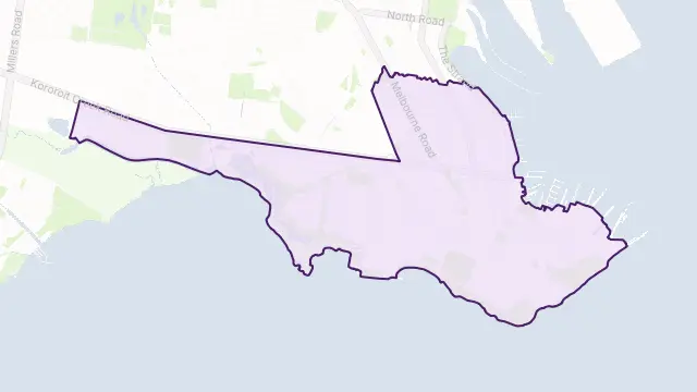 Williamstown Area Boundary Map