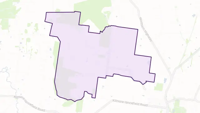 Willowmavin Area Boundary Map