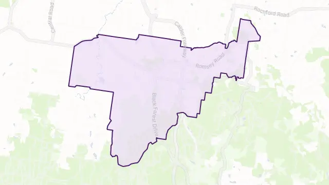 Woodend Area Boundary Map