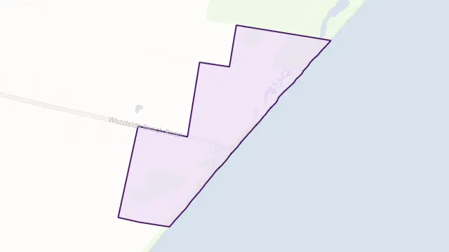 Woodside Beach Area Boundary Map