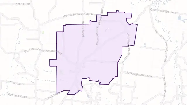 Woolsthorpe Area Boundary Map