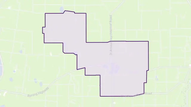 Wooroonook Area Boundary Map