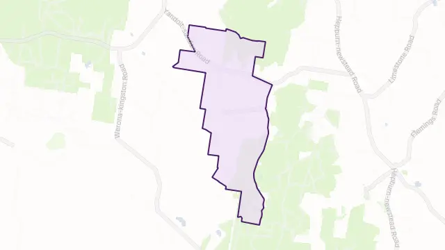 Yandoit Hills Area Boundary Map