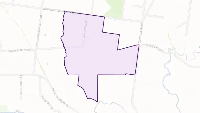 Yangery Area Boundary Map