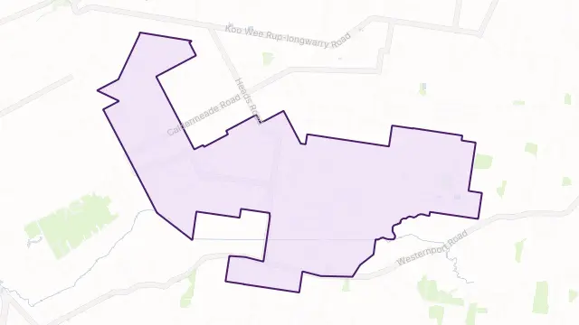 Yannathan Area Boundary Map